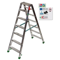 vendita online Scala doppia salita 6 gradini + pianetto modello dupla Scale per per pittori e imbianchini Facal